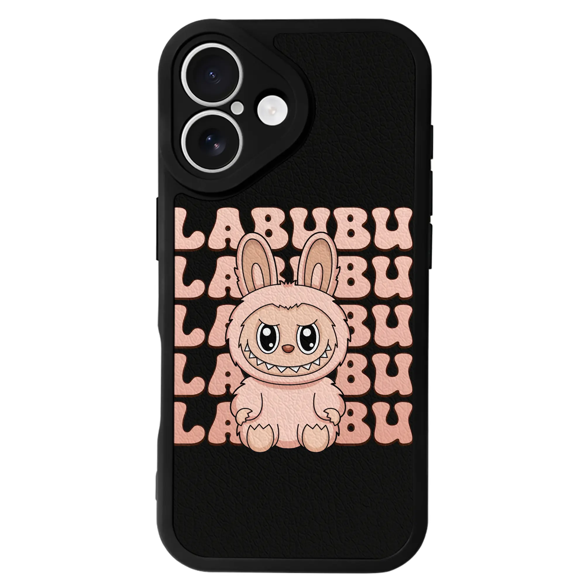 ラブブ グッズ ラブブ - IPhone 16シリーズ対応 ・ シリコンスマホケース ・ レザー調 ・ 高精度フィット ・ 耐衝撃 ・ ワイヤレス充電対応 ・ 精密カット